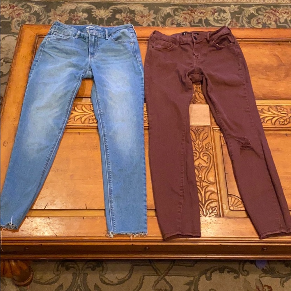 2 pair of jeans